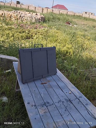 das komur: Daşına bilən metal mangle (qatlanan) - Material: qalın metaldan - — 4