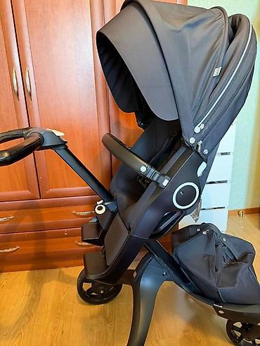 коляска стокке цена: Коляска, Stokke, цвет - Черный, Б/у, Самовывоз, Платная доставка — 1