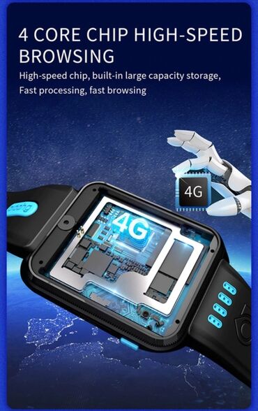Ručni satovi: Android Smart Sat/telefon H6- Wifi, 4G Mobilnni net, GPS, Blutut — 15