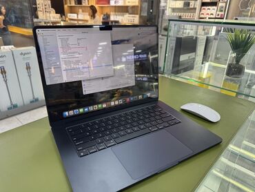 ноутбук не дорого: Ноутбук, Apple, 8 ГБ ОЭТ, Apple M3, 15.4 ", Колдонулган, Жумуш, окуу үчүн, эс тутум HDD