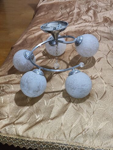 lyusturlar: Çılçıraq, 5 lampa, Metal