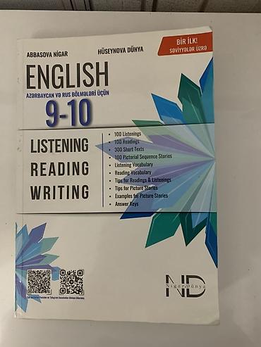 910: Məhsul: “ENGLISH 9-10 – Listening • Reading • Writing” dərs vəsaiti — 2