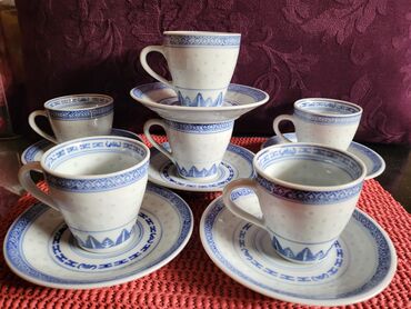 Kuhinjski setovi: Soljice nove jing dezen pirincani porcelan iz 60,70ih godina — 1