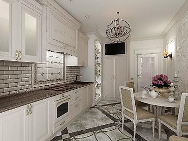 silver kitchen: Кухонный гарнитур, Новый, цвет - Зеленый, МДФ, Бесплатная доставка — 7
