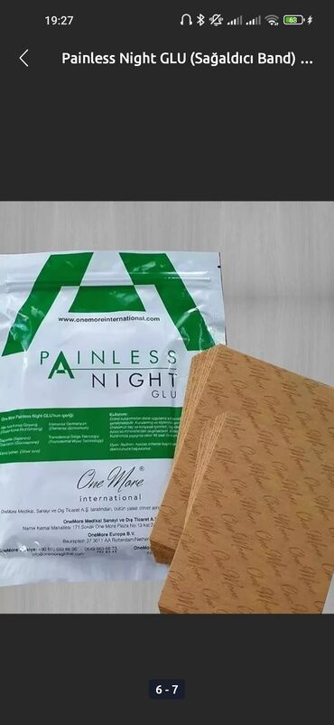 tibbi ləvazimat: Ağrısız və enerjili bir həyat istəyirsiniz? Painless Night GLU ilə