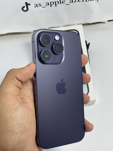 tap az telefonlar sumqayit: IPhone 14 Pro, 128 GB, Deep Purple, Zəmanət, Barmaq izi, Simsiz şarj