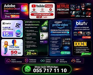 Rəqəmsal abunə xidmətləri – premium tətbiqlər və media platformaları lalafo.az -da Rəqəmsal abunə xidmətləri – premium tətbiqlər və media platformaları