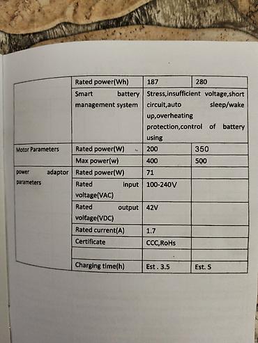 30: Elektrikli skuter – M187/Pro Edition parametrləri ilə XM1 model surət — 3