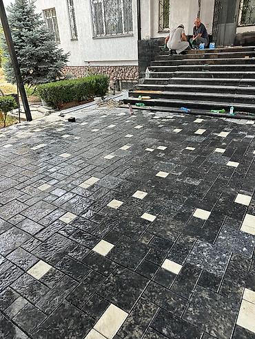 кафель жумуш: Укладка тротуарной плитки и мощение территорий под ключ — 2