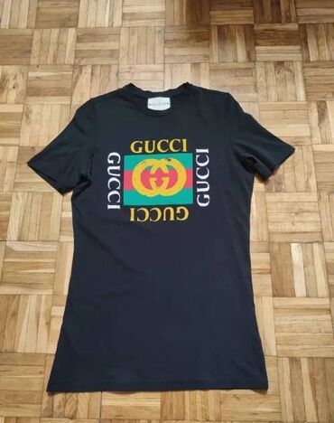 crna majica: Men's T-shirt Gucci, S (EU 36), bоја - Crna