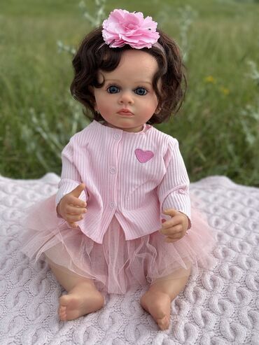 детский памперс: Куклы реборн оригинал рост 55 см малышка сделана из мягкого