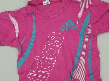 różowe sukienki letnie: T-shirt, Adidas, 1.5-2 years, 86-92 cm, condition - Good