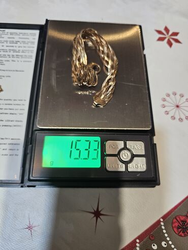 Boyunbağılar: Qızılı rəngli çoxsıralı zəncir/kolye - Material: metal ərintisi — 1