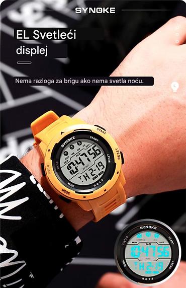 Ručni satovi: Opis Digitalni mehanizam visokog kvaliteta: SYNOKE muški sat ima — 6