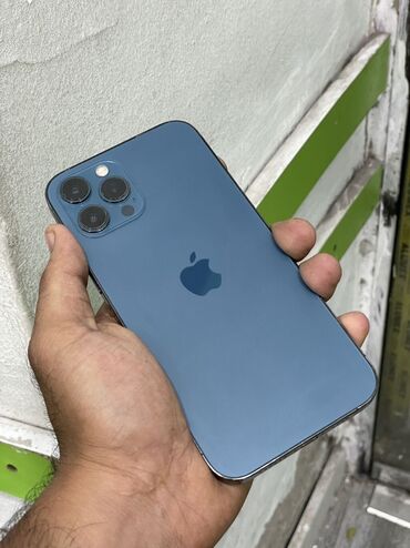 Apple iPhone: IPhone 12 Pro Max, 256 GB, Mavi, Zəmanət, Face ID, Sənədlərlə