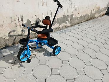 oglan usaq geyimleri: Uşaq üçtəkərli velosipedi – Kidilo, mavi rəng Xüsusiyyətlər: - 3 — 5