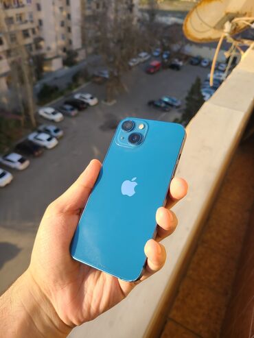 Apple iPhone: IPhone 13, 128 GB, Pacific Blue, Simsiz şarj, Face ID