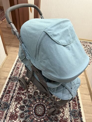 коляска скилмакс: Коляска, цвет - Голубой, Б/у