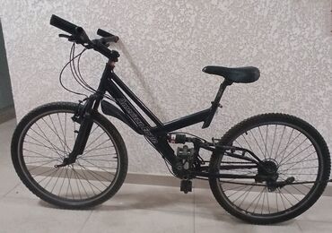 велосипед рама s: Корейский велосипед, качество отличное с амортизатором. Рама из