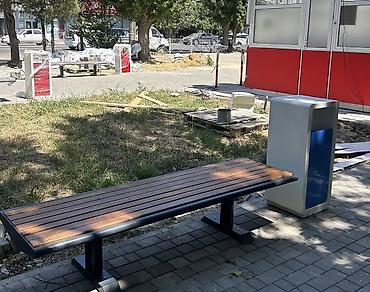 кресло лофт: Скамейка Металл, Без спинки, Без крыши — 5