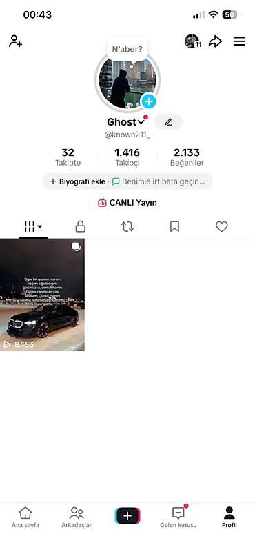 Работа: Xidmət: TikTok profilinin idarə edilməsi və inkişafı Təsvir: - Profil — 1