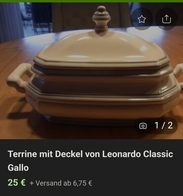 Kuhinjski setovi: Corbaluk i tanjir majolika Gallo Leonardo 70,80te. Stanje — 2