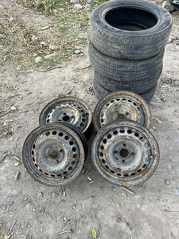 r16 amg: Железные Диски R 14 Комплект, отверстий - 4, Б/у — 1