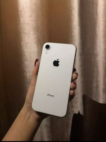 Apple iPhone: IPhone Xr, Скидка 20%, Б/у, 128 ГБ, White Titanium, Зарядное устройство, Защитное стекло, Чехол, 80 %