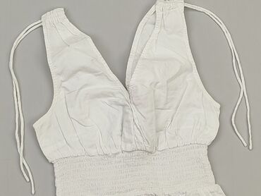 białe t shirty damskie w serek: Top S (EU 36), condition - Good