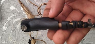 iphone 6s batarya: Motorola PTT qulaqlıq-mikrofon (2 telli, akustik borulu) - Rəng: bej — 4