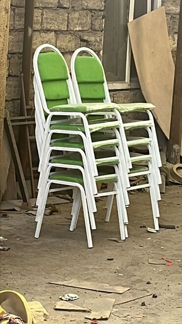 Stullar: Mətbəx üçün, Yeni, Qatlanmayan, rəng - Ağ Stul — 9