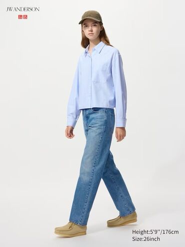 кимано мизуно: Джинсы из денима, созданные в коллаборации JW Anderson и Uniqlo