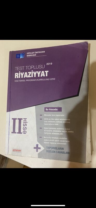 riyaziyyat test toplusu 1 ci hisse 2019 pdf: Riyaziyyat test toplusu 2 ci hissə