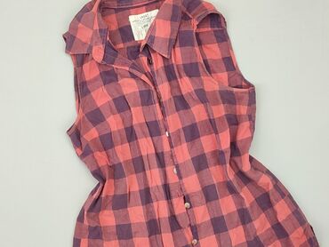 beżowa bluzki z krótkim rękawem: Shirt, H&M, 2XS (EU 32), condition - Good