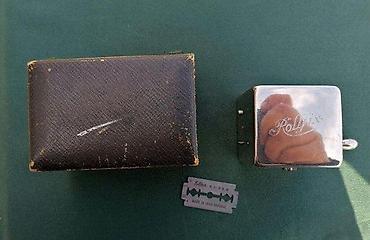 Ostali antikviteti: Ca.1920 Antique German ROLLFIX oštrač za žilete za brijanje. ca.1920 — 5