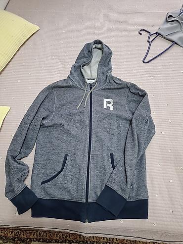 Мужская толстовка, M, Reebok, Б/у, цвет - Серый, Самовывоз