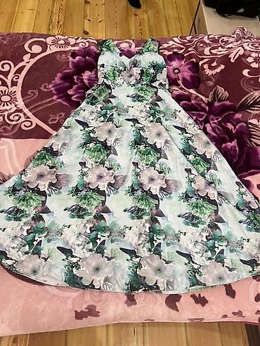Krujeva detalsız, çiçək naxışlı zərif qadın donu - Model: A-kesim