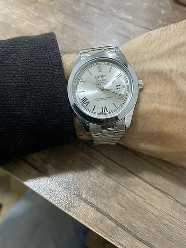 kisi ucun qolbaqlar: Rolex Paslanmayan poladdan kişi qol saatı — 2