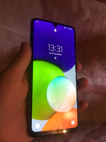 Samsung: Samsung Galaxy A22, Б/у, 64 ГБ, цвет - Фиолетовый, 2 SIM