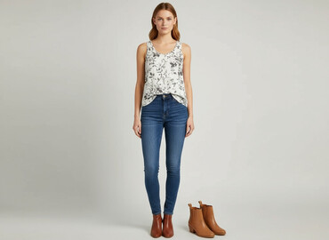 t shirty polaroid: H&M, Топ жіночий, розмір S