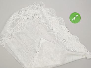 used item: Biała koronkowa firanka/woal – delikatna, ażurowa tkanina dekoracyjna — 3