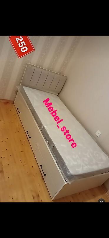 məbel: Tək nəfərlik funksional çarpayı - Rəng: açıq krem/ağ tonlarda - — 1