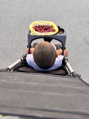 Коляски: Коляска, цвет - Черный, Б/у — 10