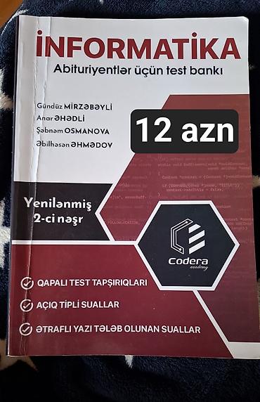 informatika pdf yukle: İnformatika – Abituriyentlər üçün test bankı (Yenilənmiş 2-ci nəşr) — 1