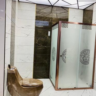 Duş kabinaları, arakəsmələr: Yeni Üstü açıq kabina, Künc üçün, Pulsuz çatdırılma — 11