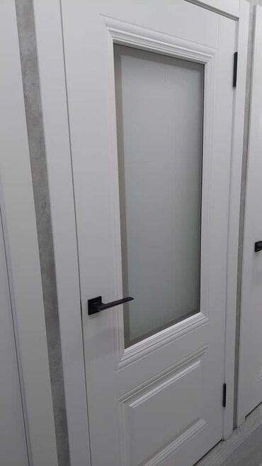 стекло в межкомнатную дверь: Межкомнатная дверь со стеклом, Левая, цвет - Белый