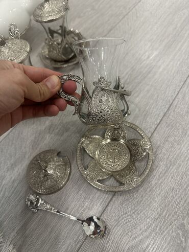 Наборы посуды: Распродаю Набор мельхиоровой посуды -дёшево 1.ваза для фруктов -2 шт — 11