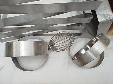 jelatin: Şirniyyat qəlibləri, rəng - Gümüşü, Metal, Dairəvi — 3