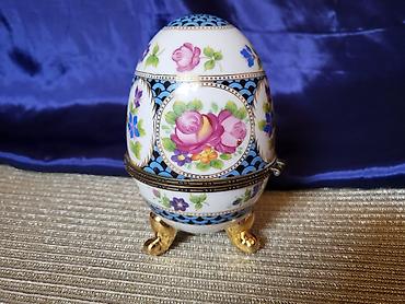 koktel set: Kutija nova za nakit,porcelanska Limoges by Vicko iz 80/90ih.god — 6