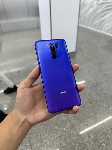 iphon 13: Redmi, Redmi 9, Б/у, 64 ГБ, цвет - Синий, 2 SIM — 1